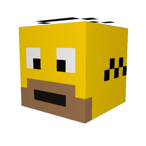 harrison1966 Minecraft avatar head, 3D render