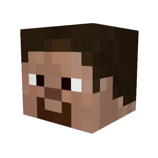 harrisonjp Minecraft avatar head, 3D render