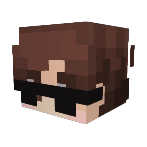 harrisonnnnn Minecraft avatar head, 3D render