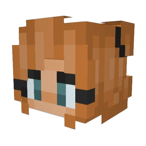 harrixox Minecraft avatar head, 3D render