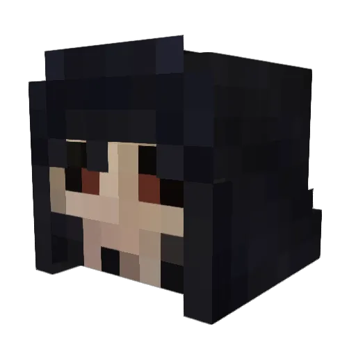 harrlang Minecraft avatar head, 3D render