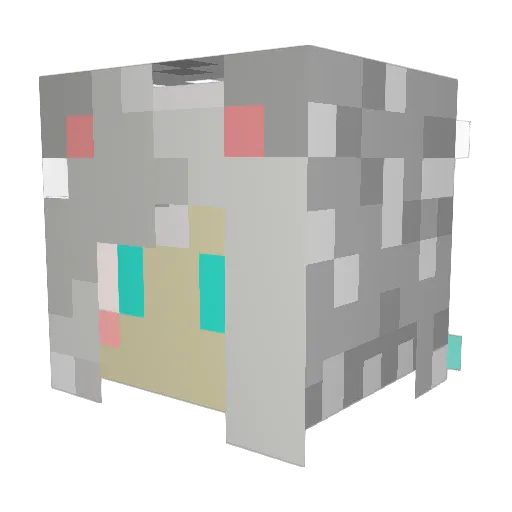 harrruuuu Minecraft avatar head, 3D render