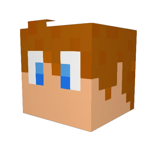 harry135 Minecraft avatar head, 3D render