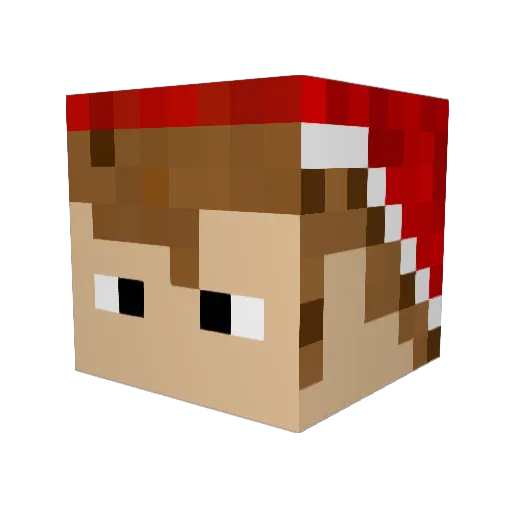 harry312 Minecraft avatar head, 3D render