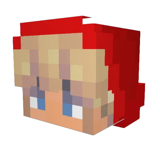 harry45665 Minecraft avatar head, 3D render