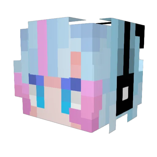 harry_0527 Minecraft avatar head, 3D render