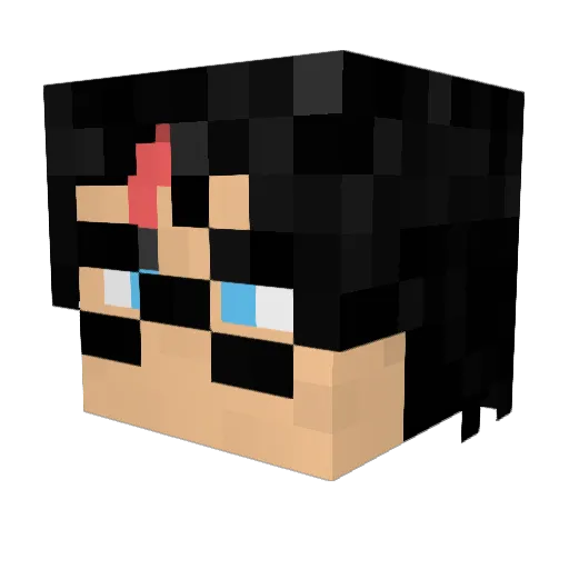 harry_potter001 Minecraft avatar head, 3D render