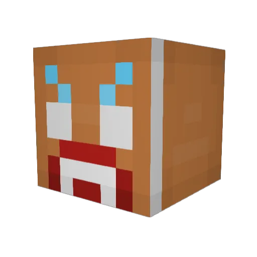 harrybub10 Minecraft avatar head, 3D render