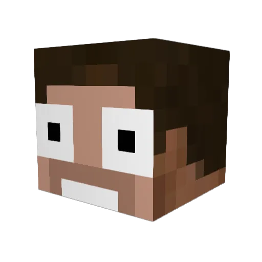 harryconway Minecraft avatar head, 3D render