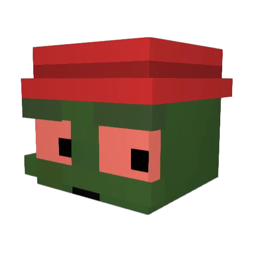 harryiddon Minecraft avatar head, 3D render