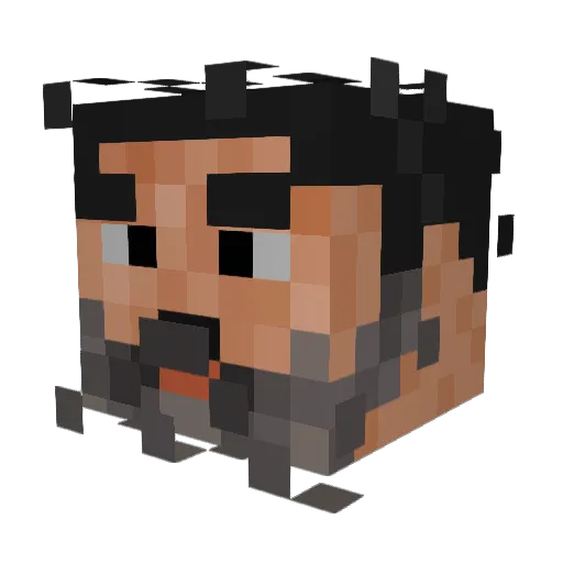 harryjono Minecraft avatar head, 3D render