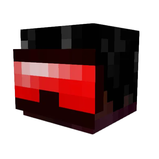 harrylongfella Minecraft avatar head, 3D render