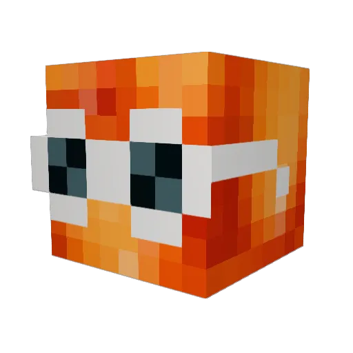 harrypyn Minecraft avatar head, 3D render
