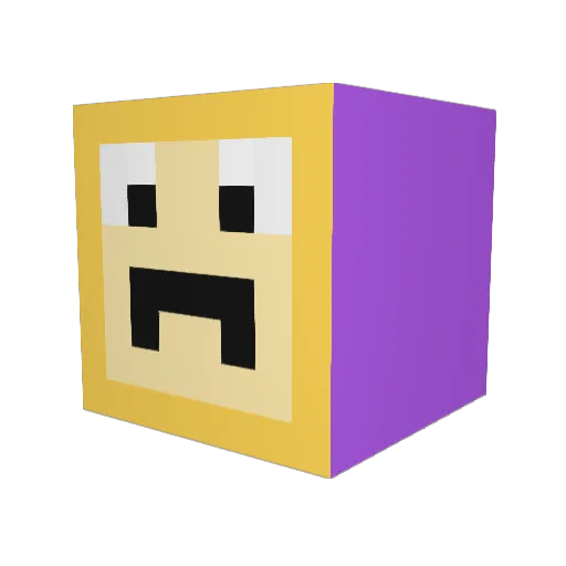 harrytplayer Minecraft avatar head, 3D render