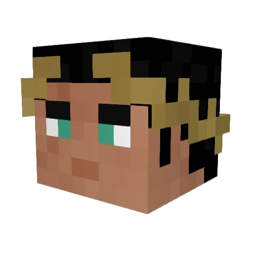 harsenik Minecraft avatar head, 3D render
