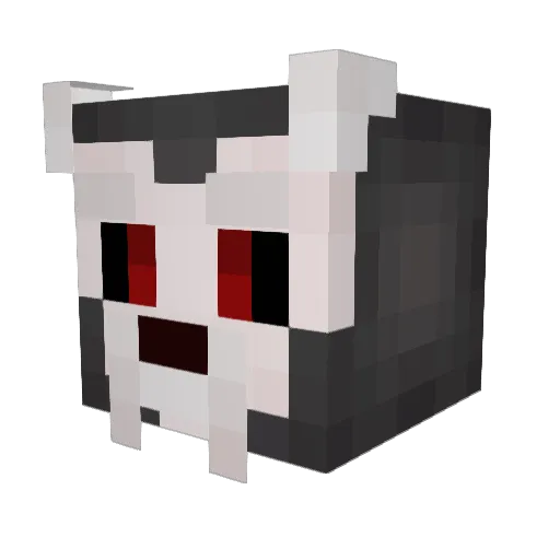 harsloth Minecraft avatar head, 3D render