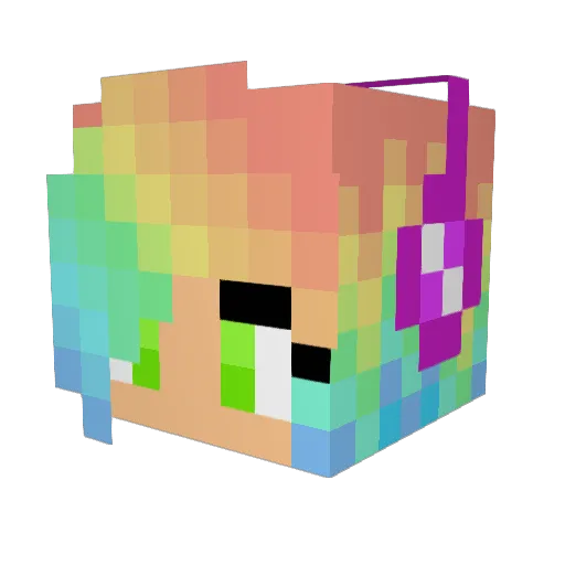 harsys Minecraft avatar head, 3D render