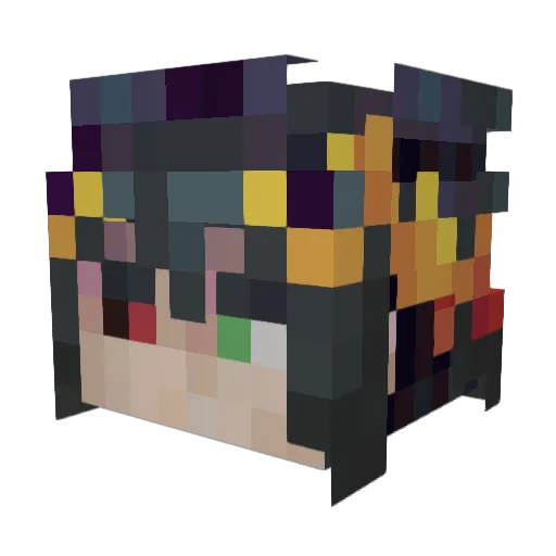 harthtrah Minecraft avatar head, 3D render