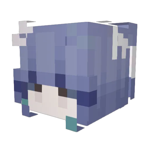 haru0342 Minecraft avatar head, 3D render
