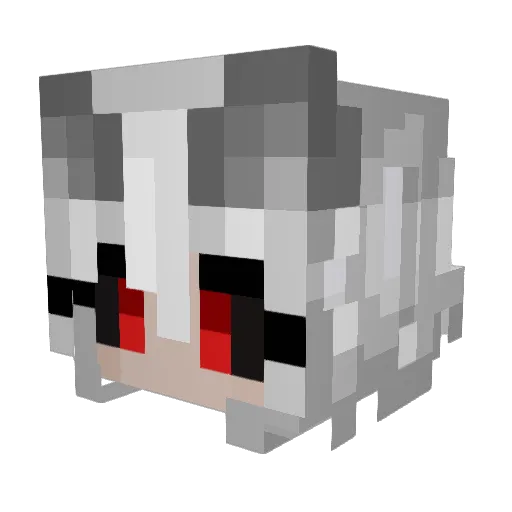 haru0715 Minecraft avatar head, 3D render