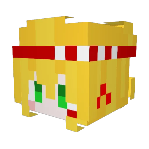 haru0819 Minecraft avatar head, 3D render