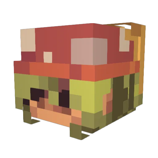haru202_ Minecraft avatar head, 3D render