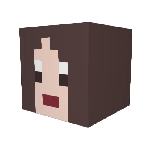 haru56_ Minecraft avatar head, 3D render
