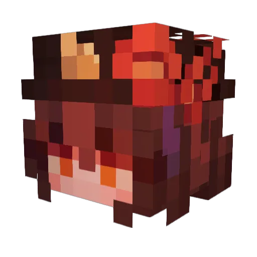 haru5747 Minecraft avatar head, 3D render