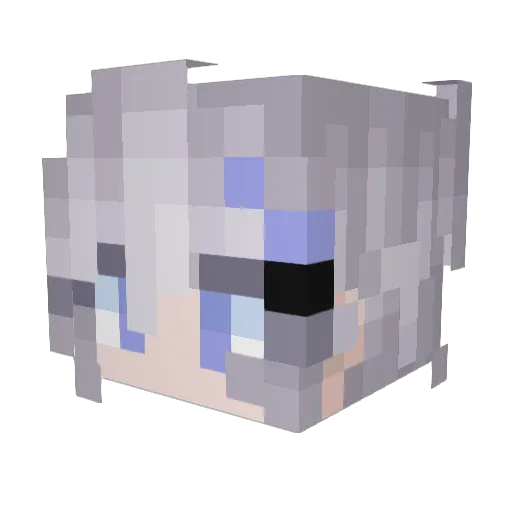 haru_44 Minecraft avatar head, 3D render