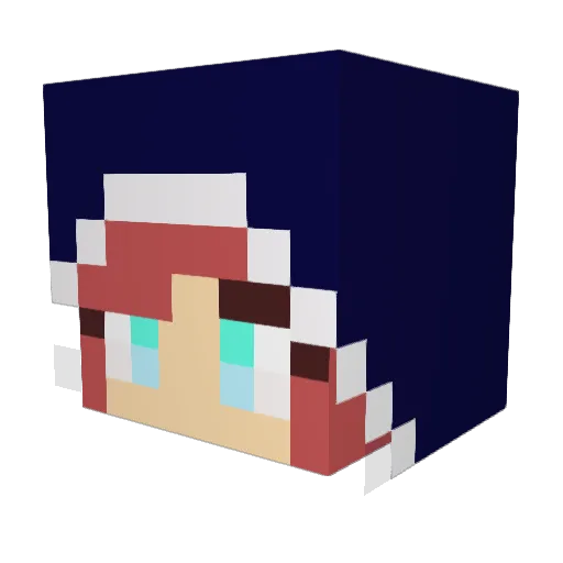 haruharu2525 Minecraft avatar head, 3D render