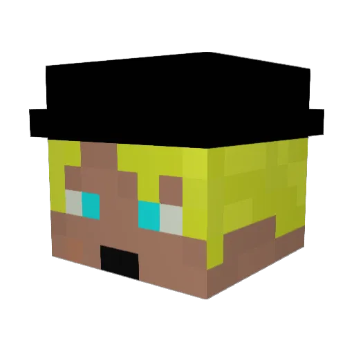 haruharu5 Minecraft avatar head, 3D render