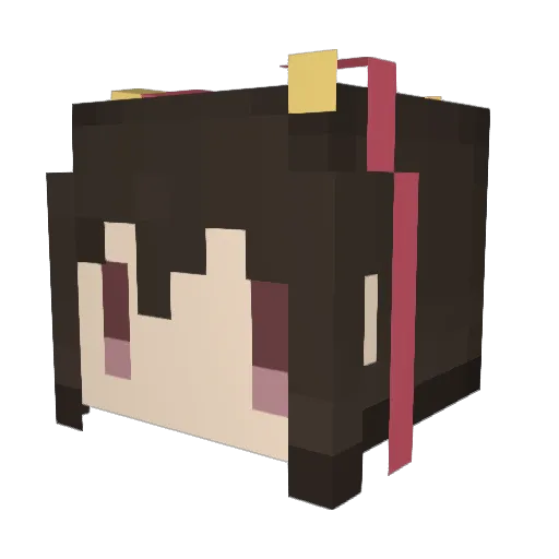 haruka0907 Minecraft avatar head, 3D render