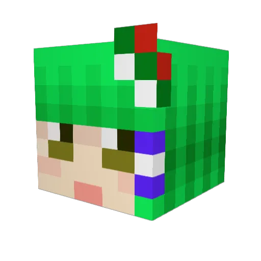 haruka2002 Minecraft avatar head, 3D render