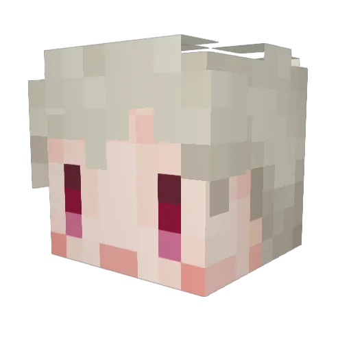 haruka776655 Minecraft avatar head, 3D render