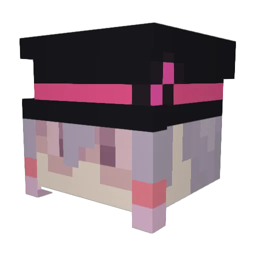 haruki111 Minecraft avatar head, 3D render