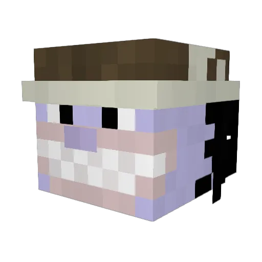 haruki12151 Minecraft avatar head, 3D render