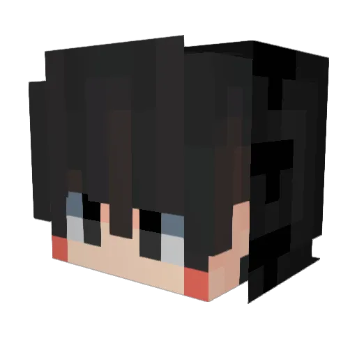 haruki_1531 Minecraft avatar head, 3D render