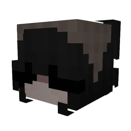 harukii2 Minecraft avatar head, 3D render