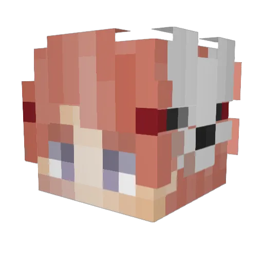 harumaki8610 Minecraft avatar head, 3D render