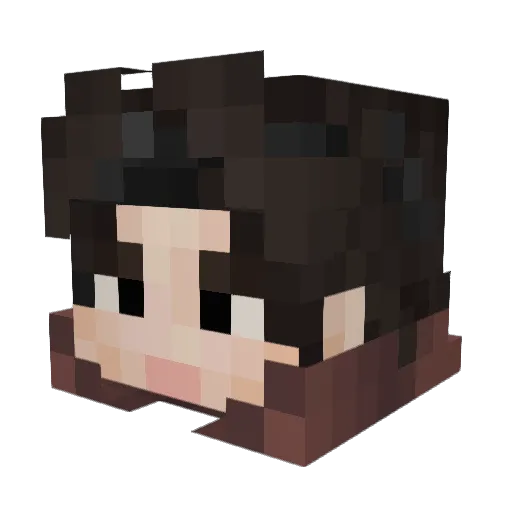 harumi022 Minecraft avatar head, 3D render