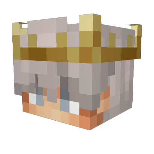 harummyxc Minecraft avatar head, 3D render