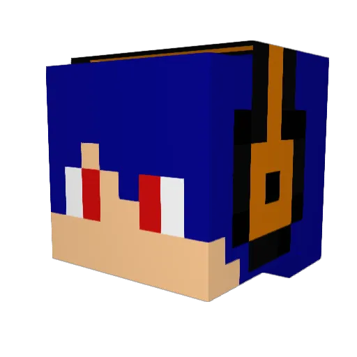 haruri2710 Minecraft avatar head, 3D render