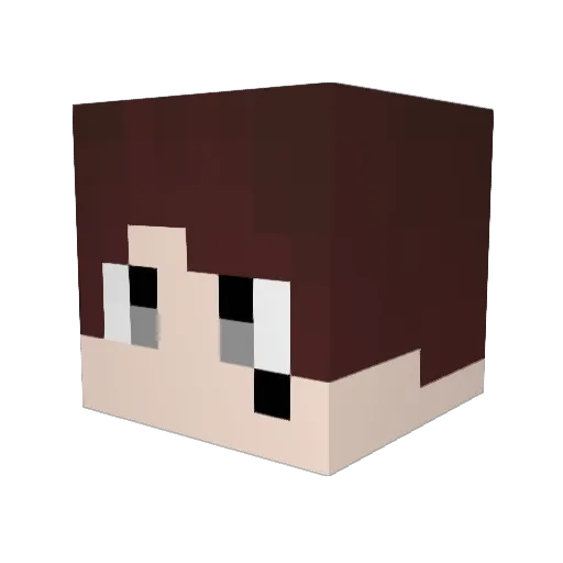 harusame0343 Minecraft avatar head, 3D render