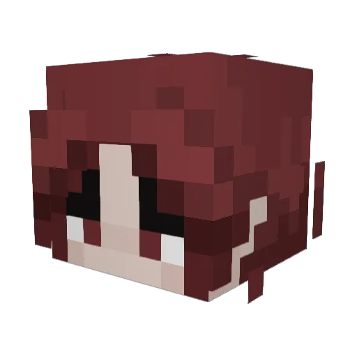 haruspexx Minecraft avatar head, 3D render