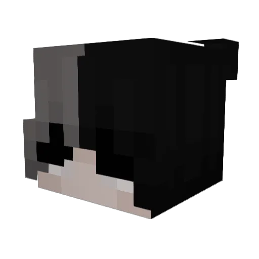 harutike Minecraft avatar head, 3D render