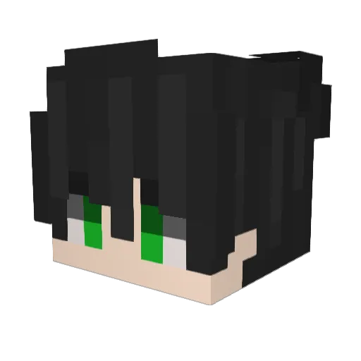 harutomo37 Minecraft avatar head, 3D render