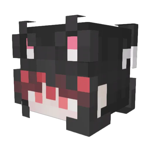 harutsune Minecraft avatar head, 3D render