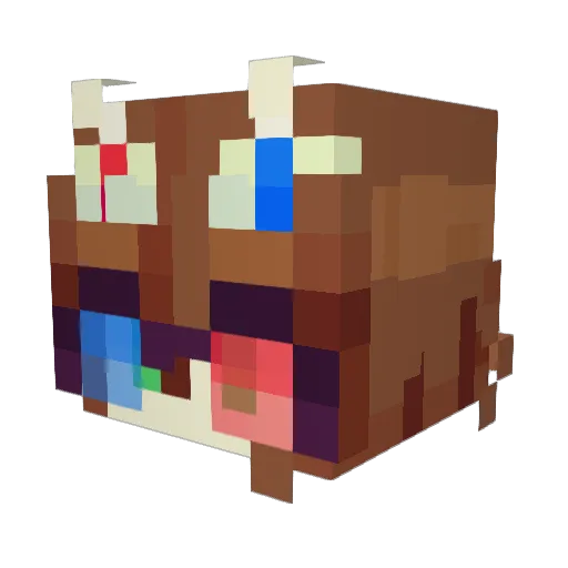 harvehst Minecraft avatar head, 3D render