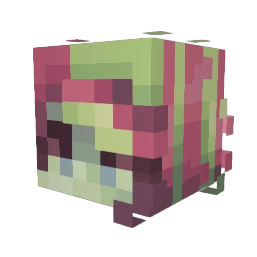 harvestmoons Minecraft avatar head, 3D render