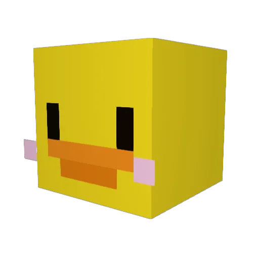 harvey_24a Minecraft avatar head, 3D render